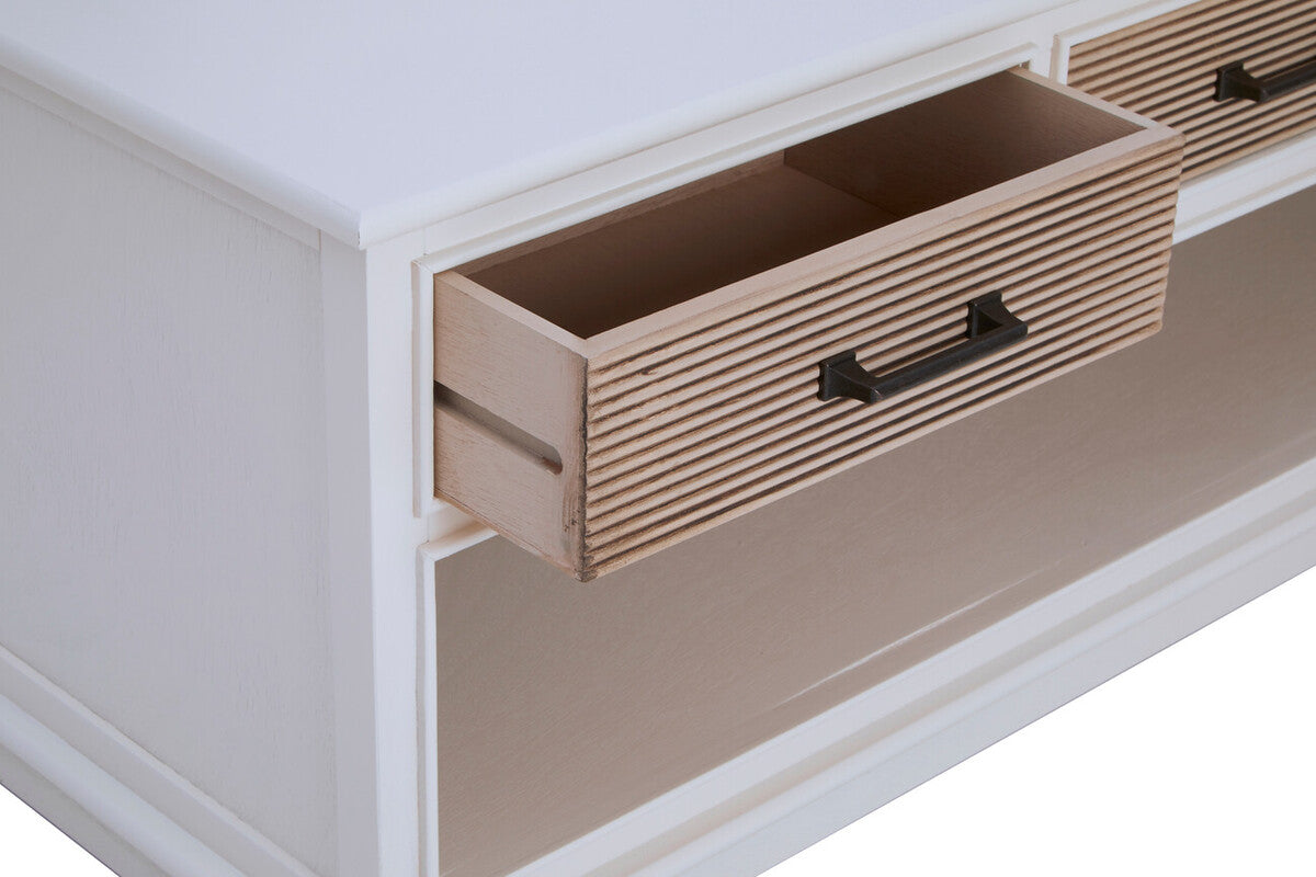 Heritage 3 Drawer White Cabinet