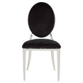 Sarita Stackable Silver Dining Chair