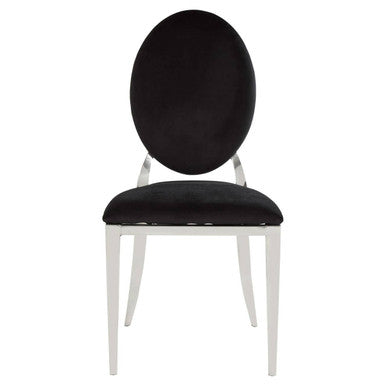 Sarita Stackable Silver Dining Chair