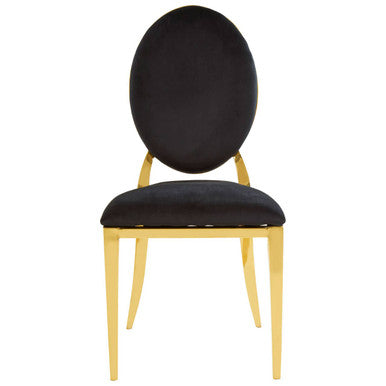 Sarita Stackable Gold Dining Chair