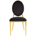 Sarita Stackable Gold Dining Chair
