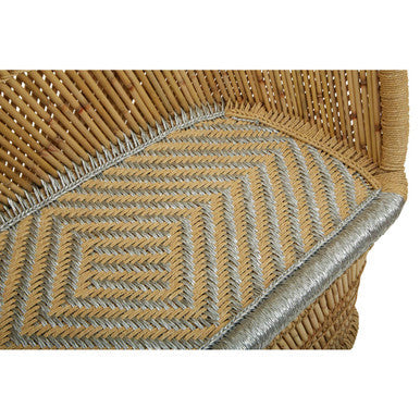 2 Seat Natural & Silver Sofa, Rowan
