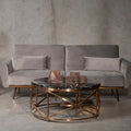 Grey Velvet Sofa Bed, Hatton