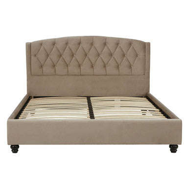Josephine Mink King Bed Modern