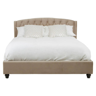 Josephine Mink King Bed Modern