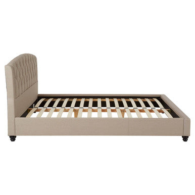 Josephine Beige King Bed Modern