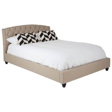 Josephine Beige King Bed Modern