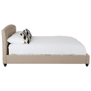 Josephine Beige King Bed Modern