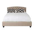 Josephine Beige King Bed Modern