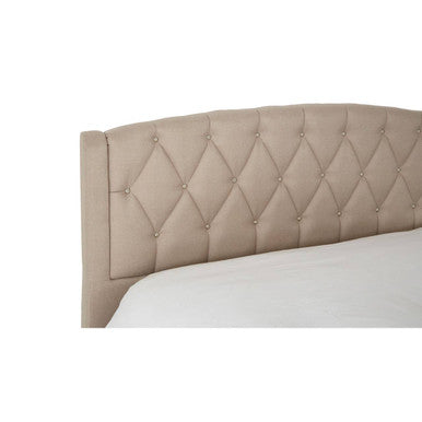 Josephine Beige King Bed Modern