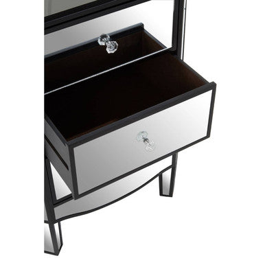 Tiffany 3 Drawer Mirrored Chest Glass Natural Glamorous