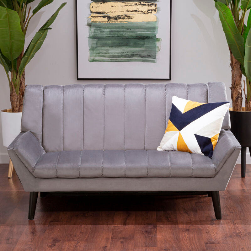 2 Seat Grey Sofa, Savina