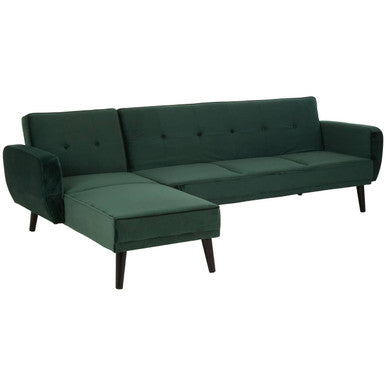 3 Seat Green Sofa Bed, Serene