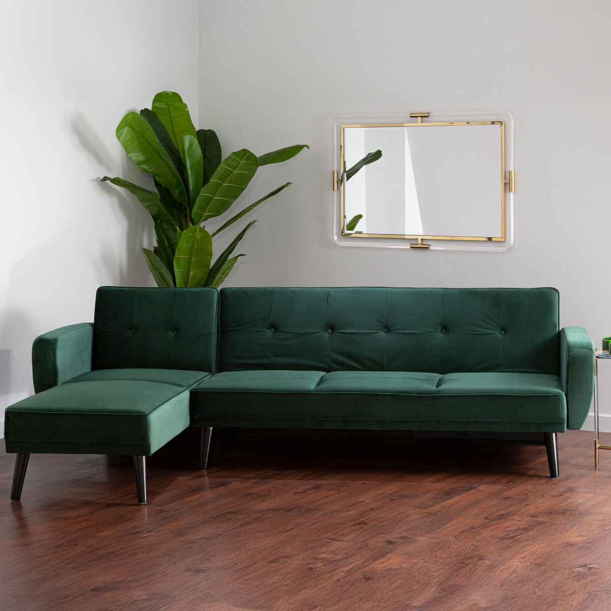 3 Seat Green Sofa Bed, Serene