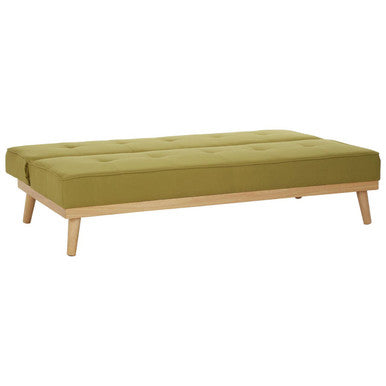 3 Seat Green Sofa Bed, Stockholm