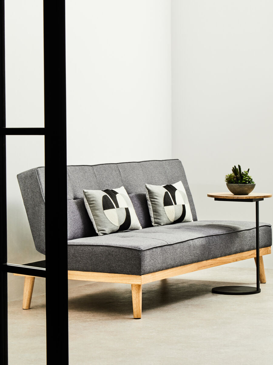 3 Seat Grey Sofa Bed, Stockholm