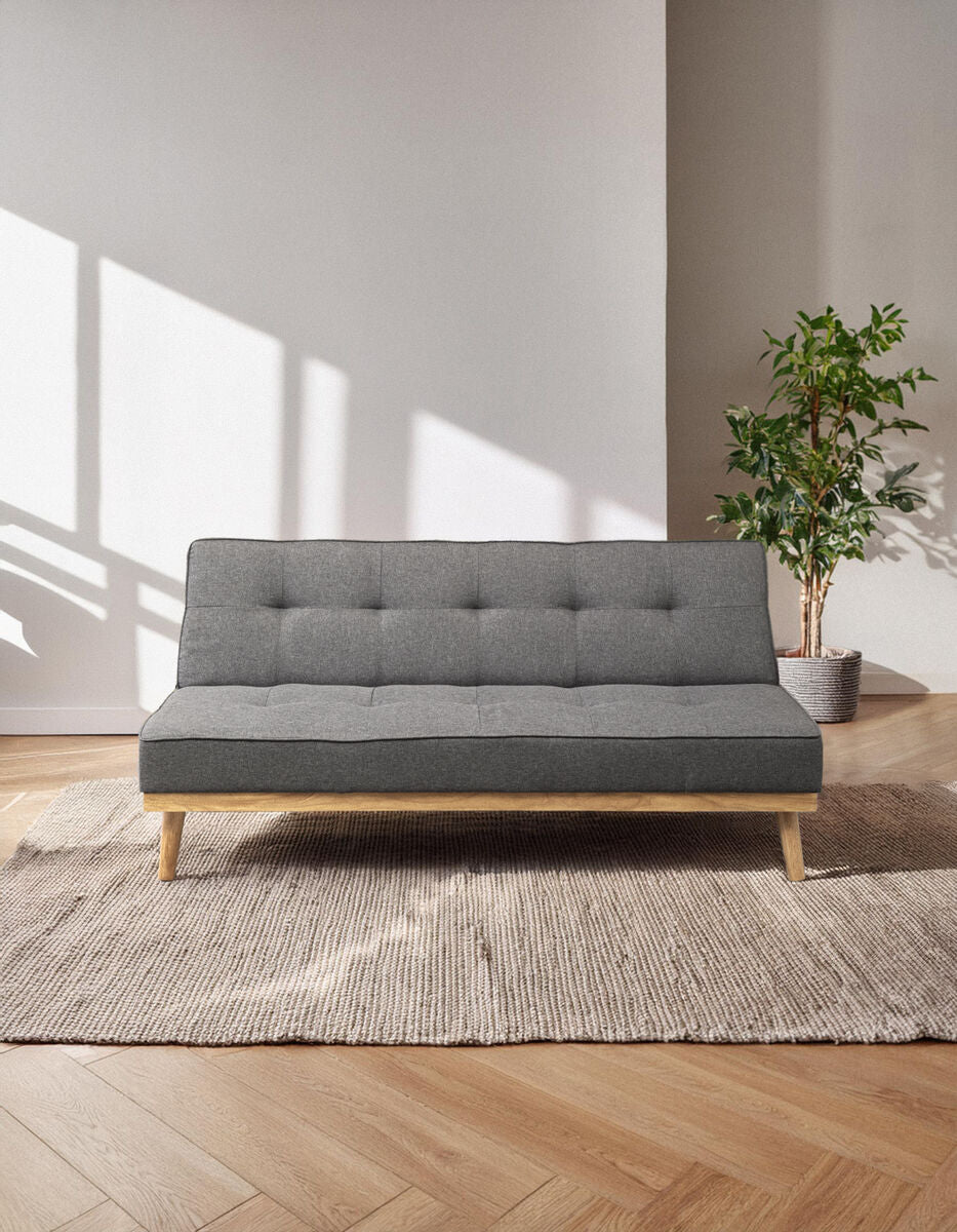 3 Seat Grey Sofa Bed, Stockholm