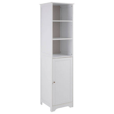 Portern Single Door Pine White Modern Cabinet