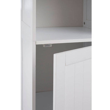 Portern Single Door Pine White Modern Cabinet