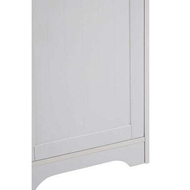 Portern Single Door Pine White Modern Cabinet