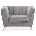 Hansa Grey Velvet Chair