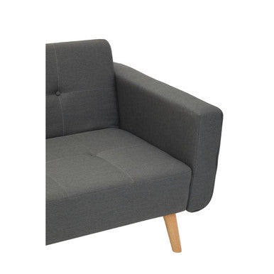 Grey Linen Corner Sofa Bed, Hansa Hagen