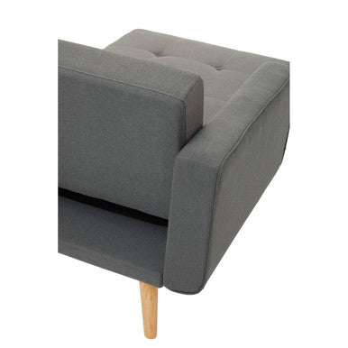 Grey Linen Corner Sofa Bed, Hansa Hagen
