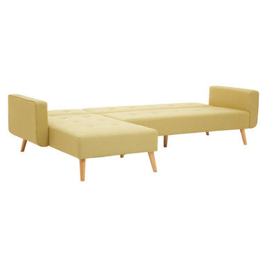 Olive Linen Corner Sofa Bed, Hansa Hagen