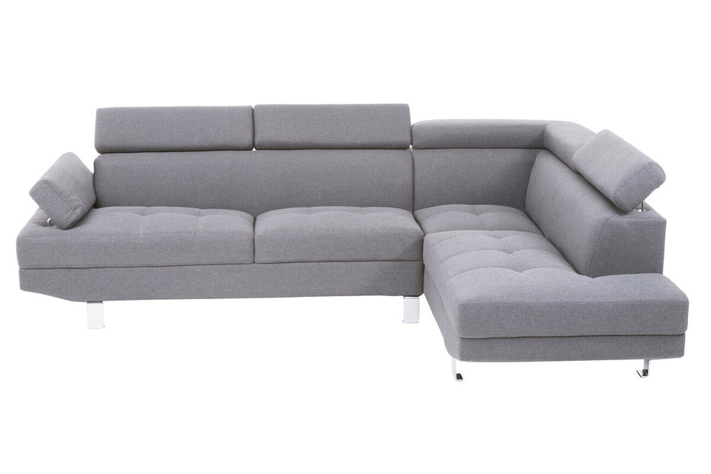 Grey Linen Corner Sofa, Hanover