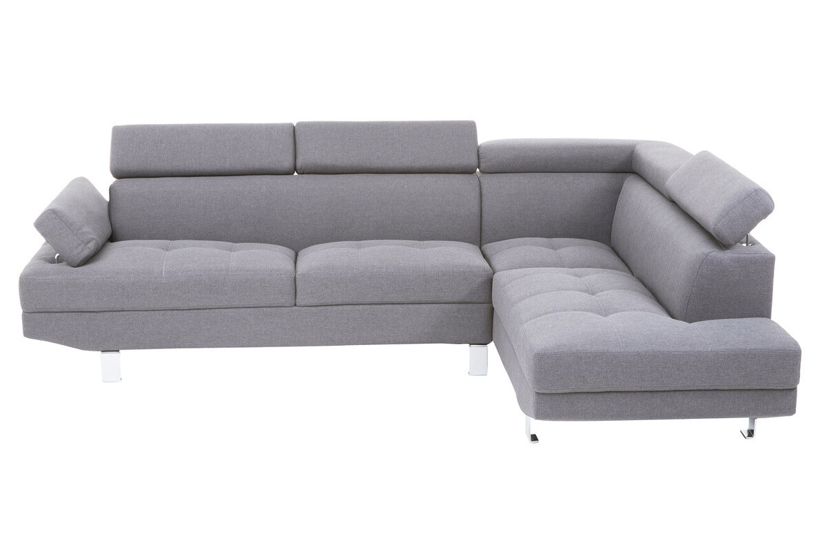 Grey Linen Corner Sofa, Hanover
