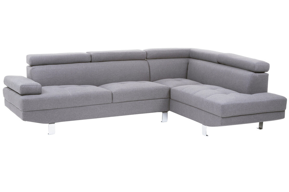 Grey Linen Corner Sofa, Hanover