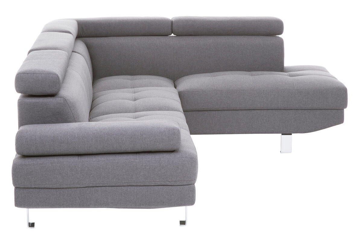 Grey Linen Corner Sofa, Hanover