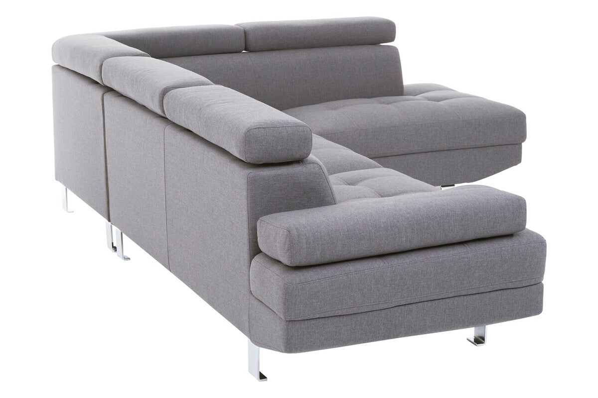 Grey Linen Corner Sofa, Hanover