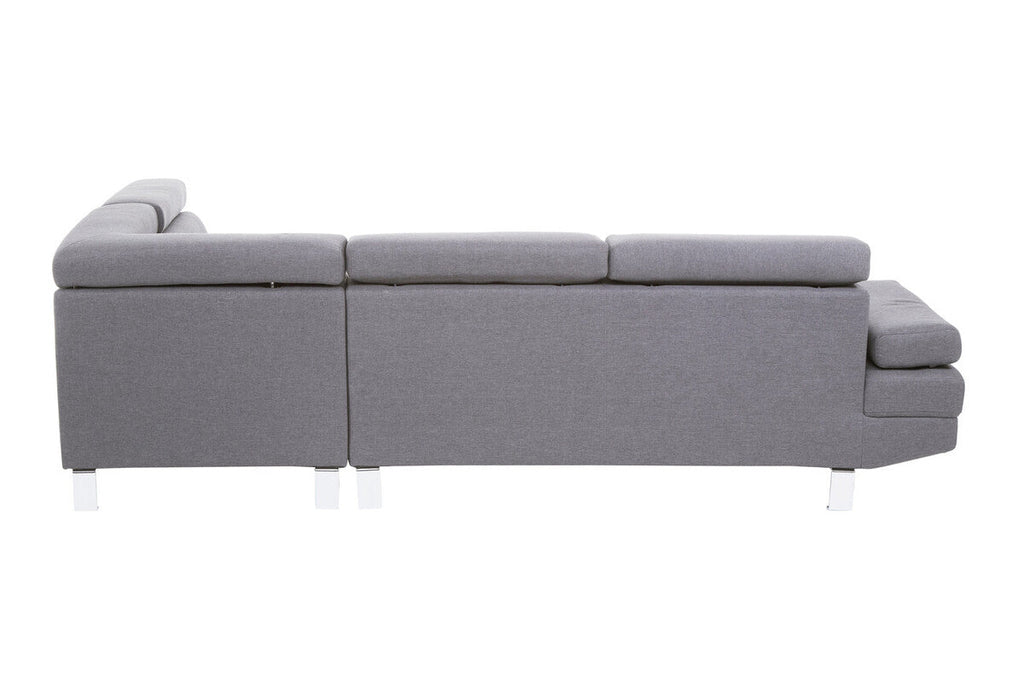 Grey Linen Corner Sofa, Hanover