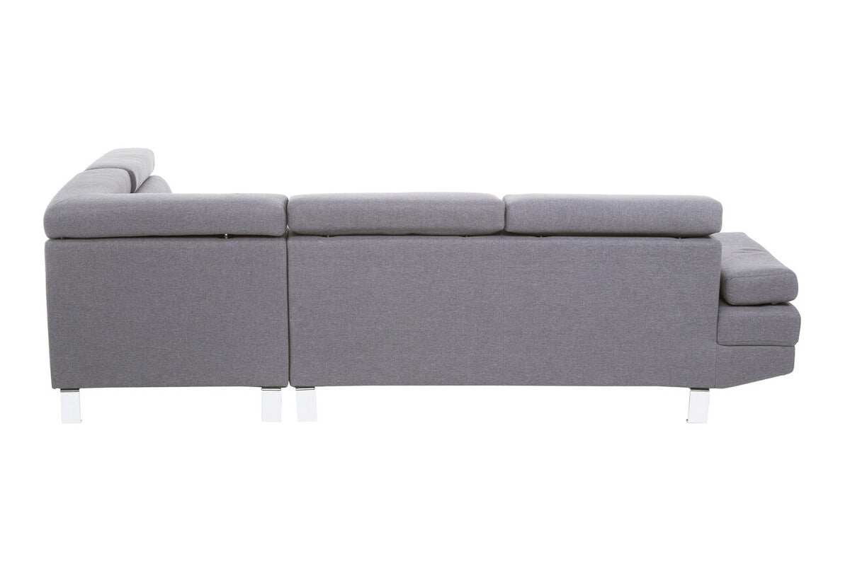 Grey Linen Corner Sofa, Hanover