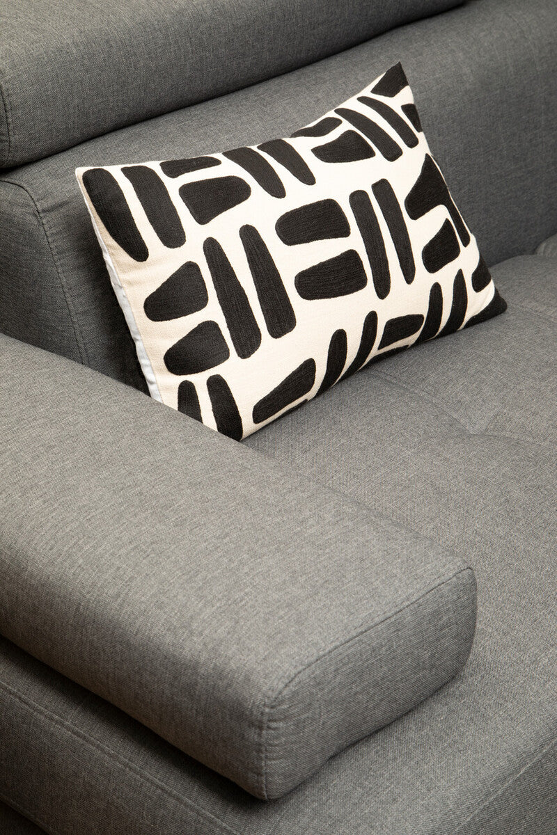 Grey Linen Corner Sofa, Hanover