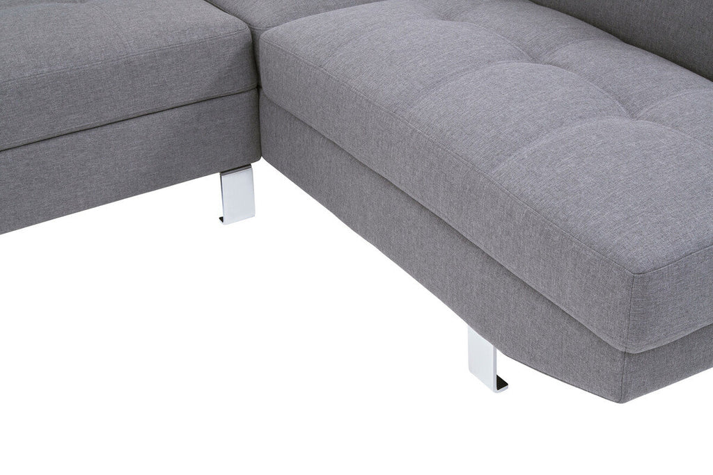 Grey Linen Corner Sofa, Hanover