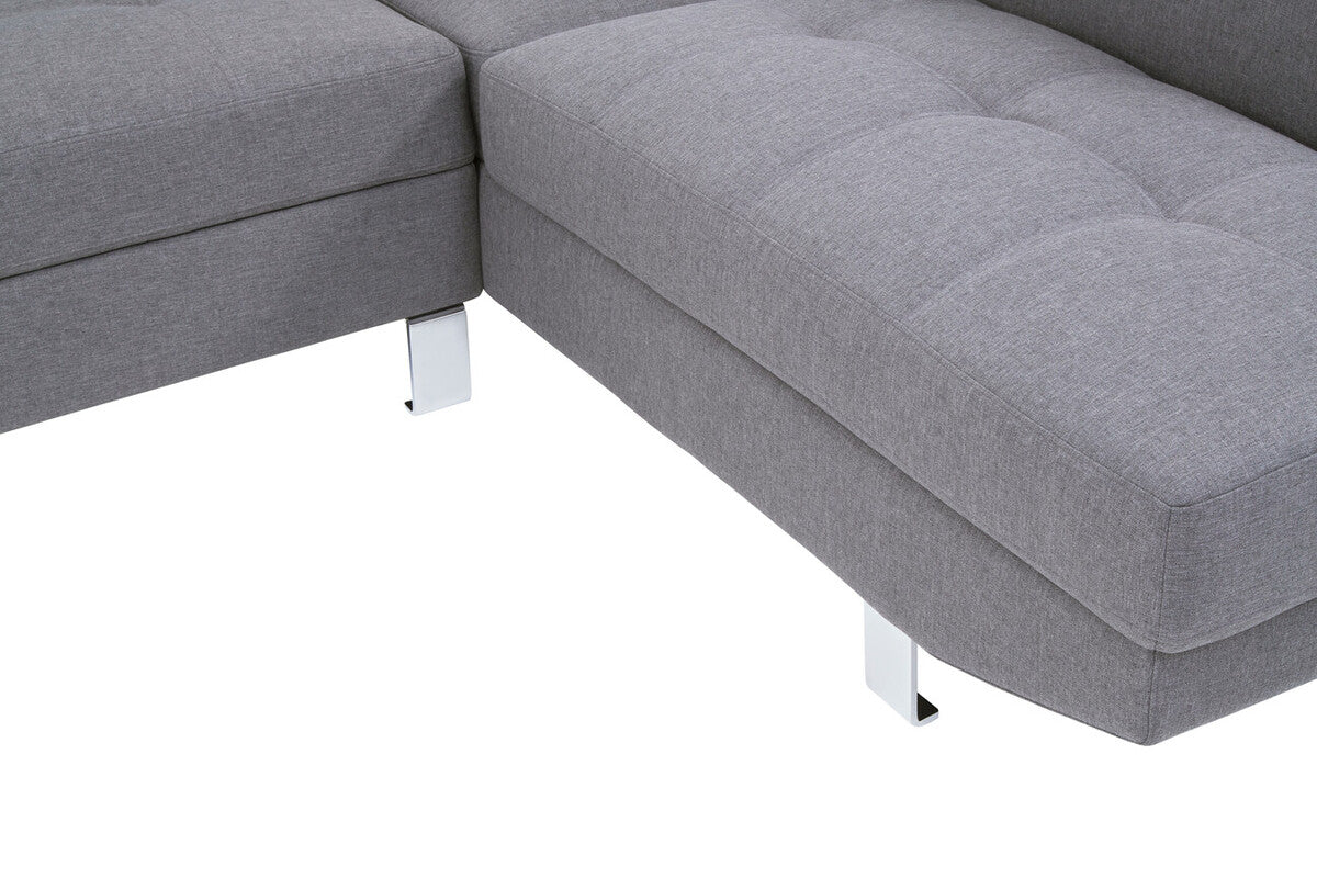 Grey Linen Corner Sofa, Hanover