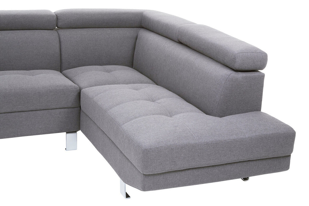 Grey Linen Corner Sofa, Hanover