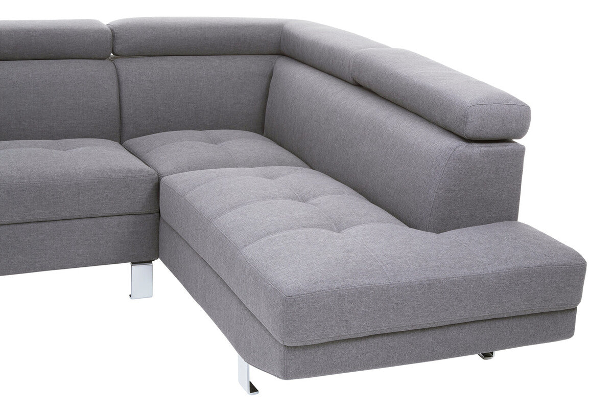 Grey Linen Corner Sofa, Hanover