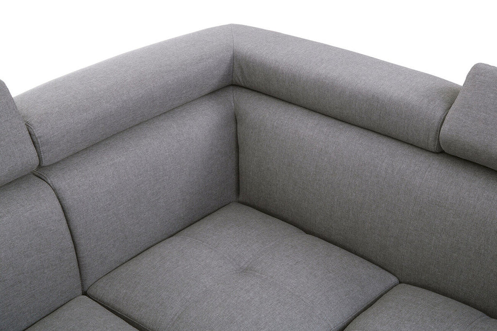 Grey Linen Corner Sofa, Hanover
