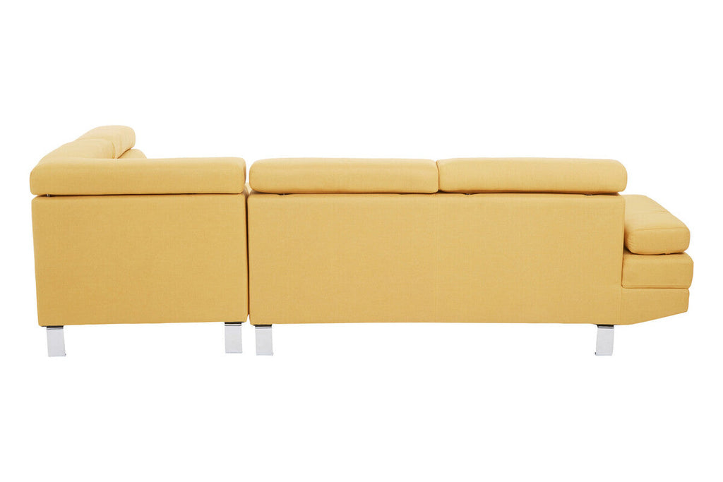 Ochre Linen Corner Sofa, Hanover