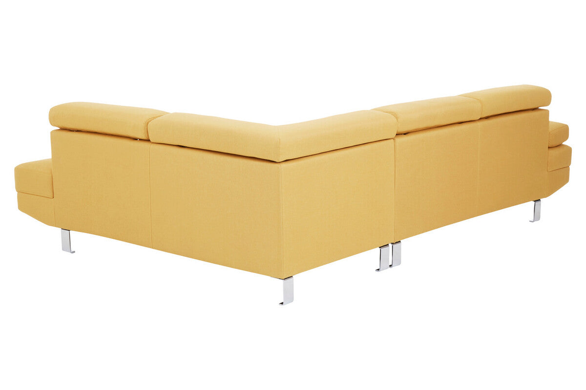 Ochre Linen Corner Sofa, Hanover