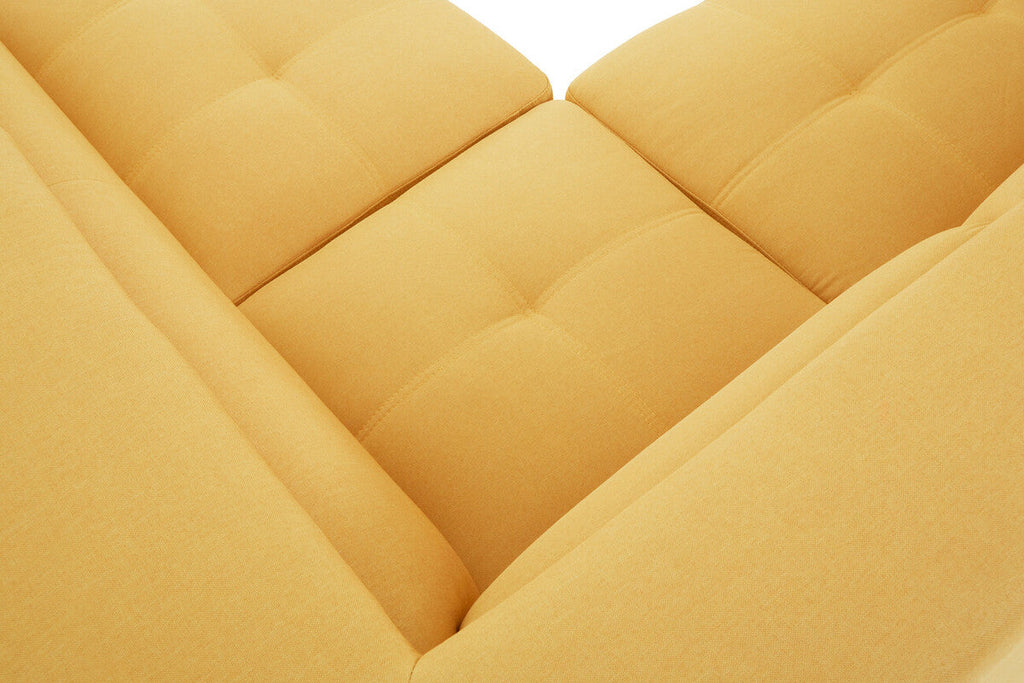 Ochre Linen Corner Sofa, Hanover
