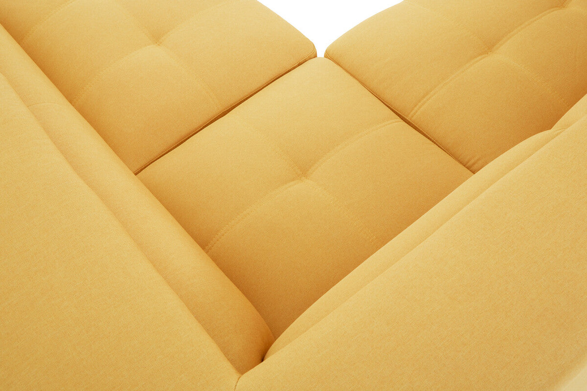 Ochre Linen Corner Sofa, Hanover