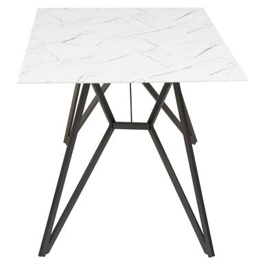Weston Marble Dining Table With 6 Chairs Set