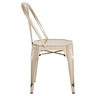Grange Champagne Metal Chair