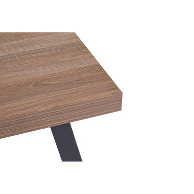 Natural Wood Top Coffee Table With Black Metal Splayed Legs, Oakwill