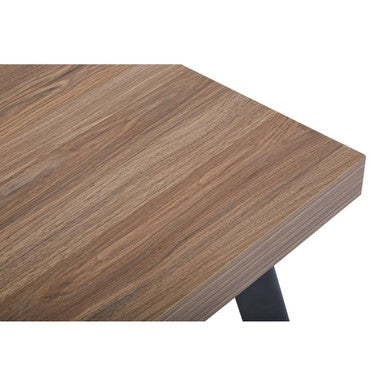 Natural Wood Top Side Table With Black Metal Splayed Legs, Oakwill