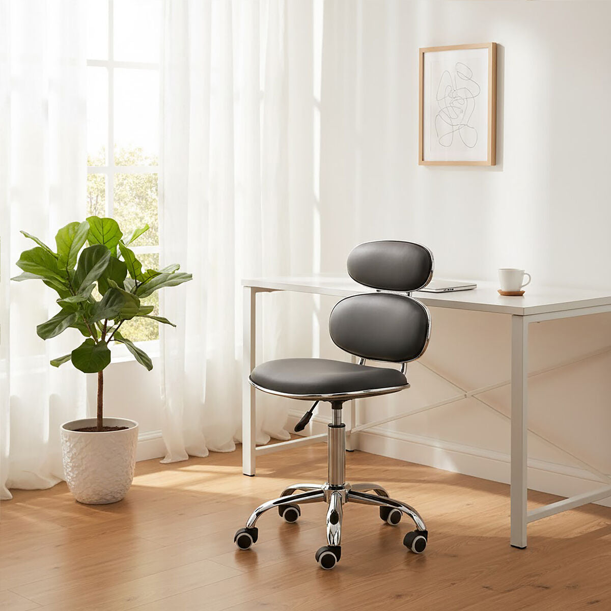 Fran Grey Home Office Chair